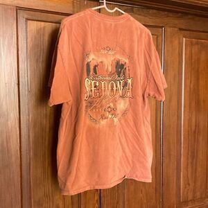 Sedona Graphic Arizona Cathedral Rock Real Dirt T-shirt Tee Shirt XL Sun Spot*